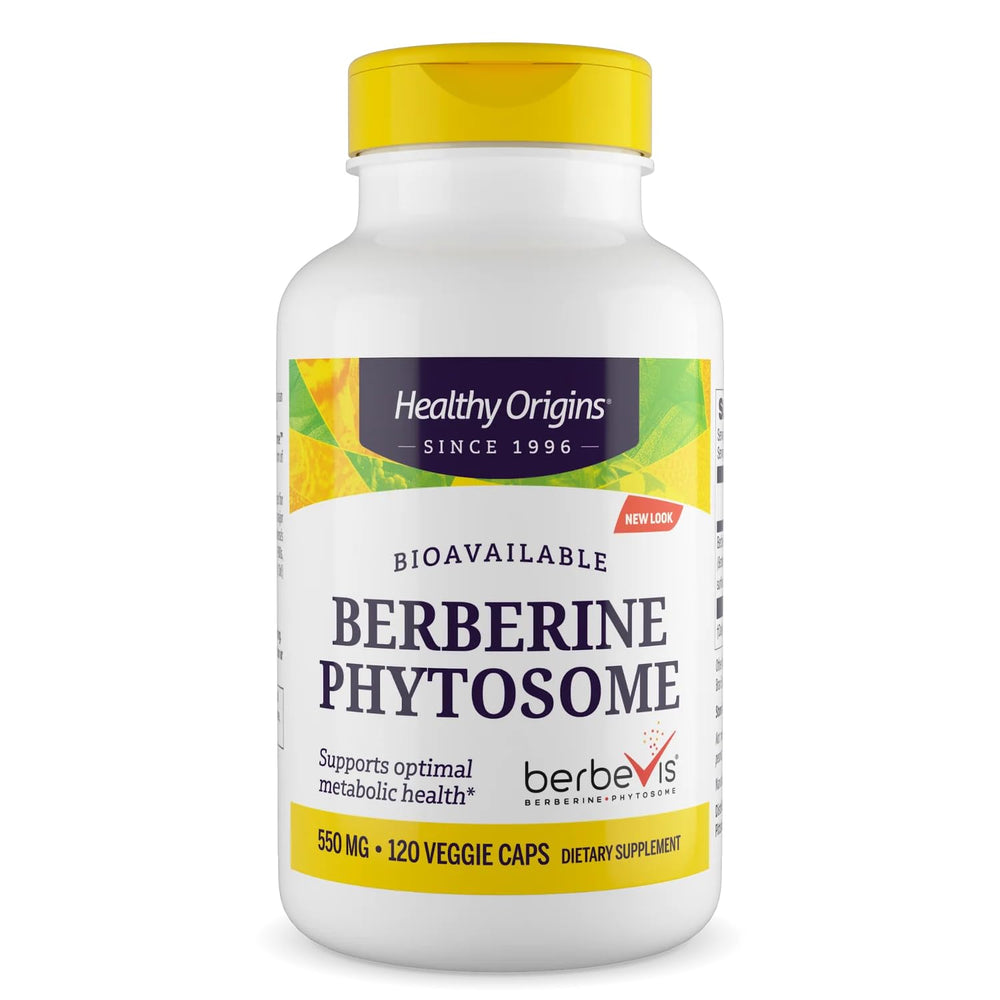 Healthy Origins Berberine Phytosome Berbevis bottle front view