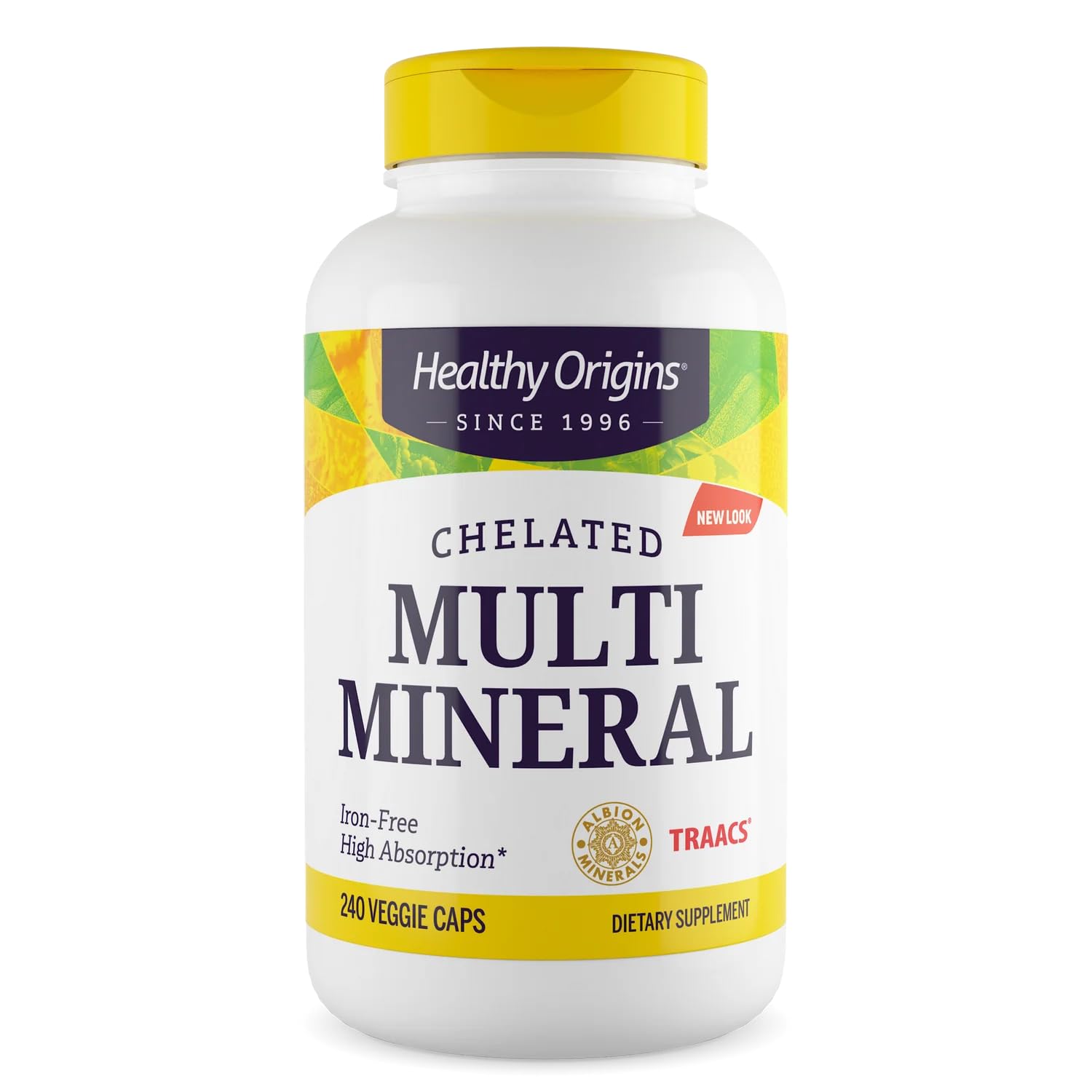 Front view of Healthy Origins Chelated Multi Mineral bottle