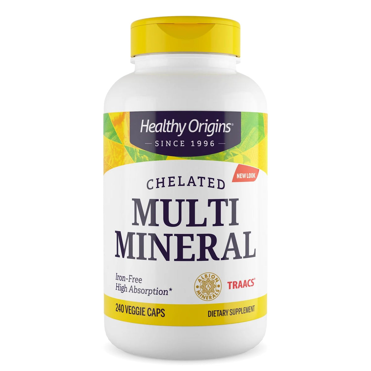 Front view of Healthy Origins Chelated Multi Mineral bottle