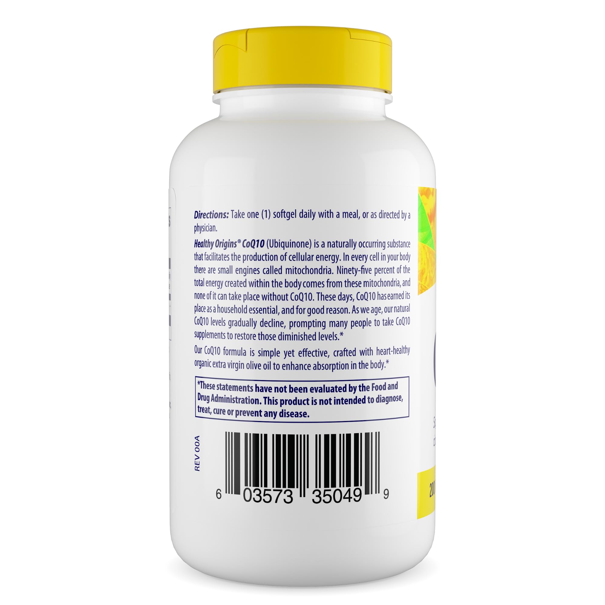 Healthy Origins CoQ10 packaging displays gluten-free symbol for clarity.