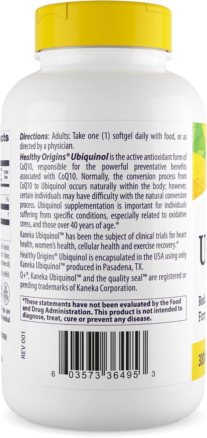 Healthy Origins gluten-free and non-GMO label indicating clean ingredients.