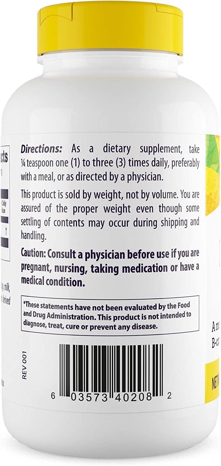 Healthy Origins Inositol powder textured powder close-up suitable for smoothies