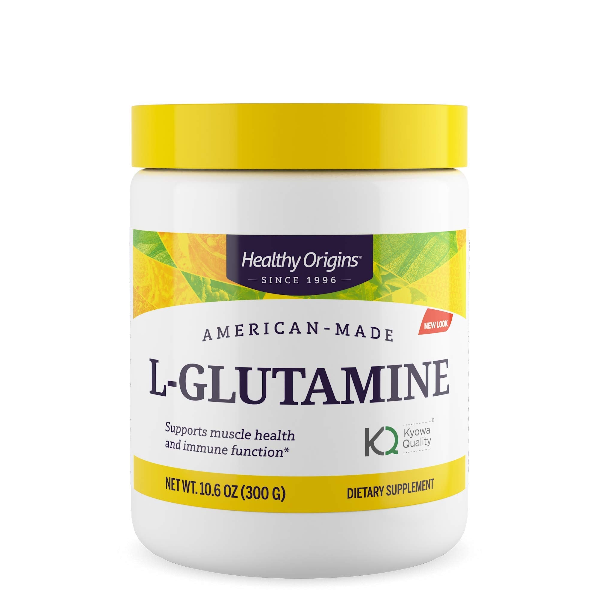 Healthy Origins L-Glutamine 10.6 oz bottle front view