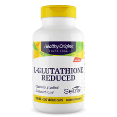 Front view of Healthy Origins L-Glutathione Setria bottle