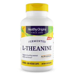Healthy Origins L-Theanine 100 mg AlphaWave label