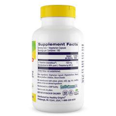 Ingredients list for Healthy Origins L-Theanine 100 mg