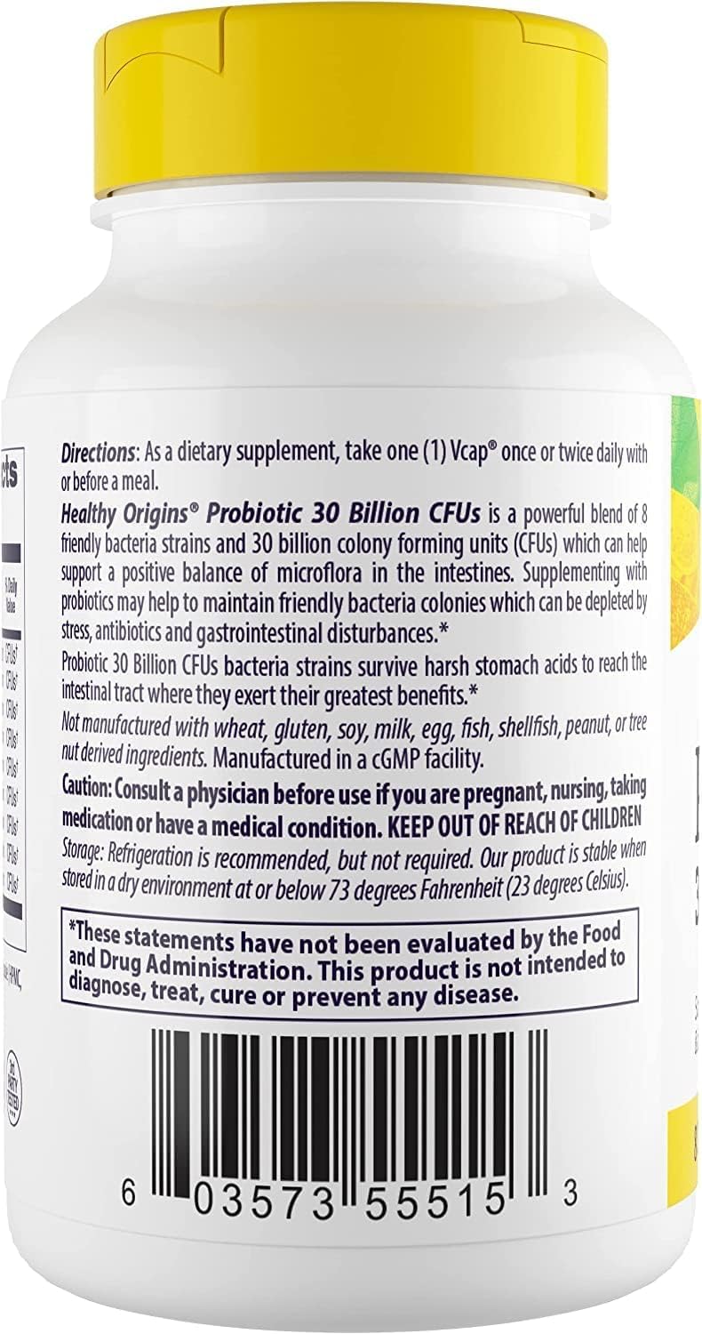 Shelf-stable probiotic bottle stored at room temperature