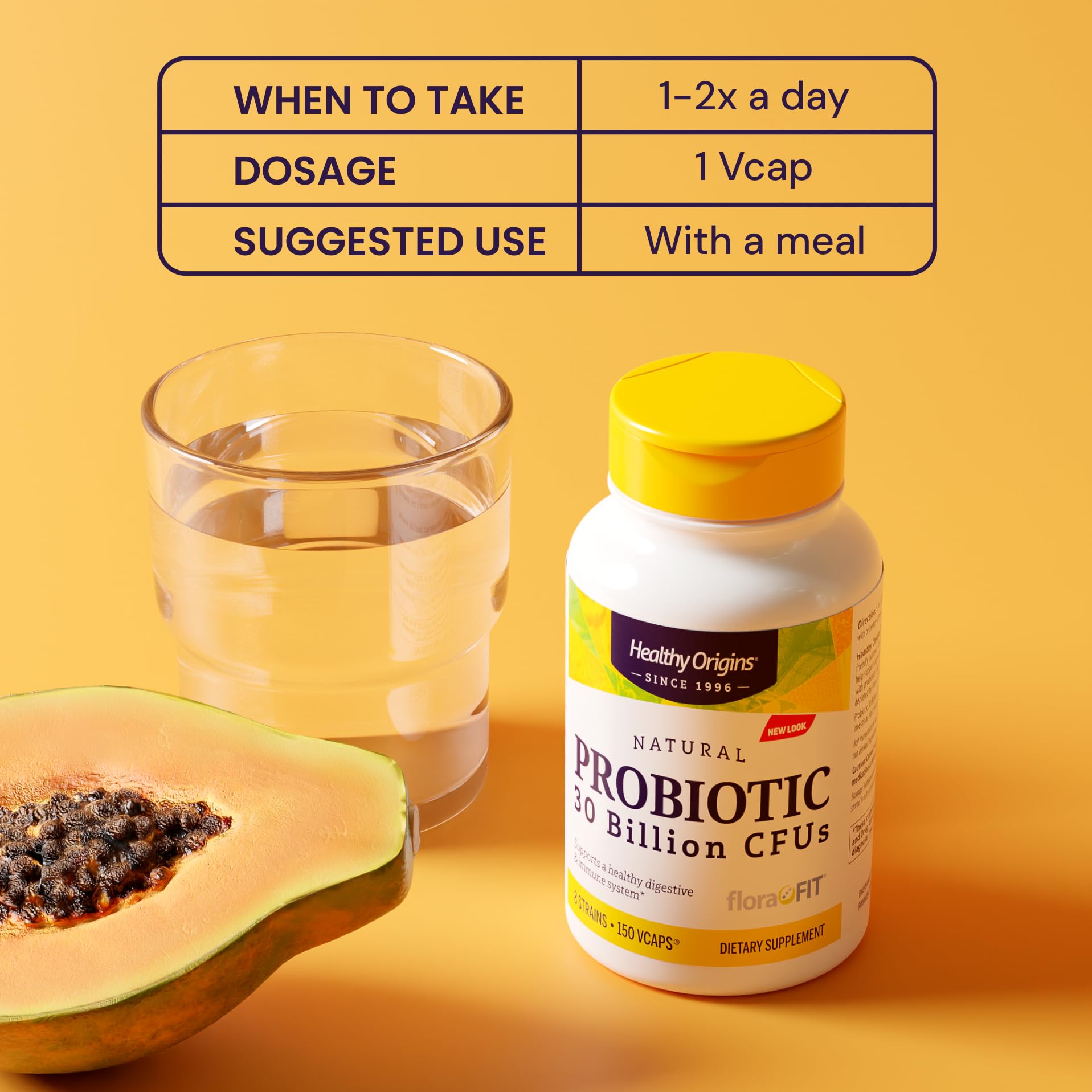 Graphic illustration of 8 probiotic strains