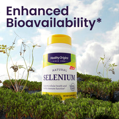 Gluten-free seal on Healthy Origins Selenium packaging