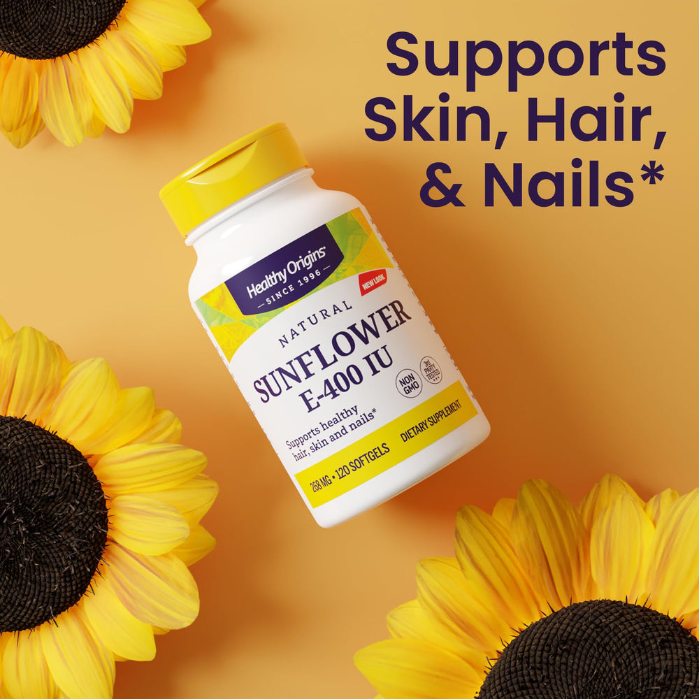 Dairy Free Vitamin E supplement packaging