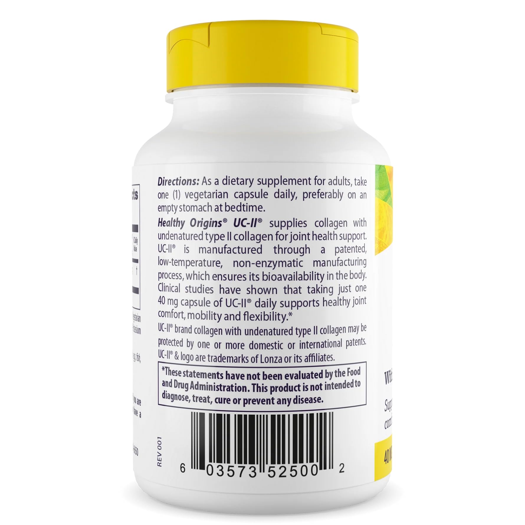 UC-II joint support capsules bottle
