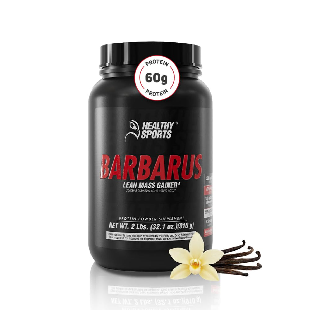 HEALTHY SPORTS Barbarus protein bottle with vanilla flavor for shakes