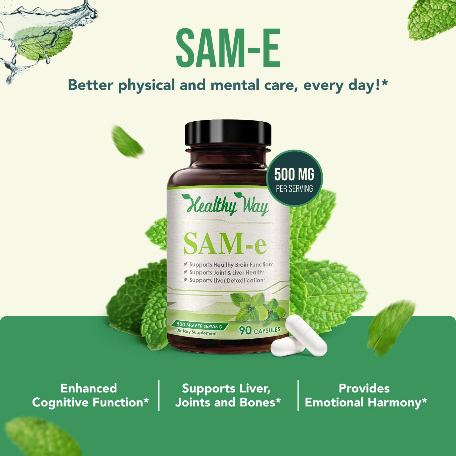 90 servings claim on Healthy Way packaging