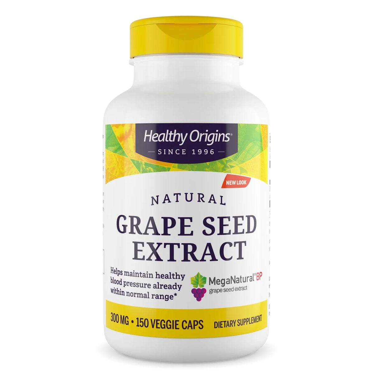 Healthy Origins Grape Seed Extract 300 mg MegaNatural-BP bottle with label