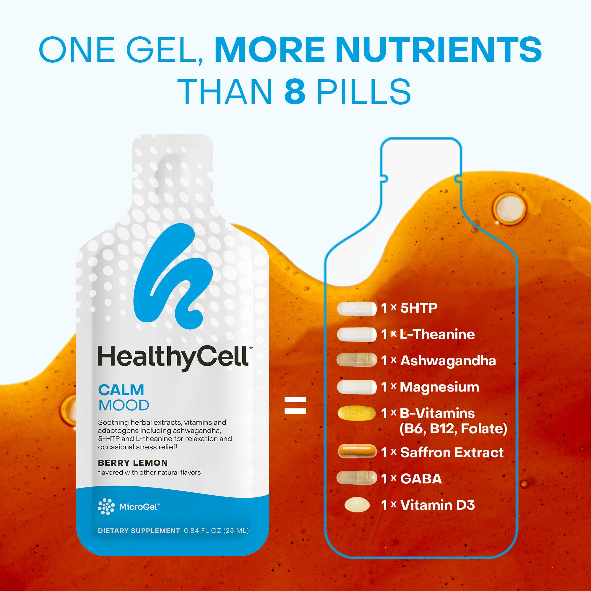 Berry lemon flavor MicroGel pack design