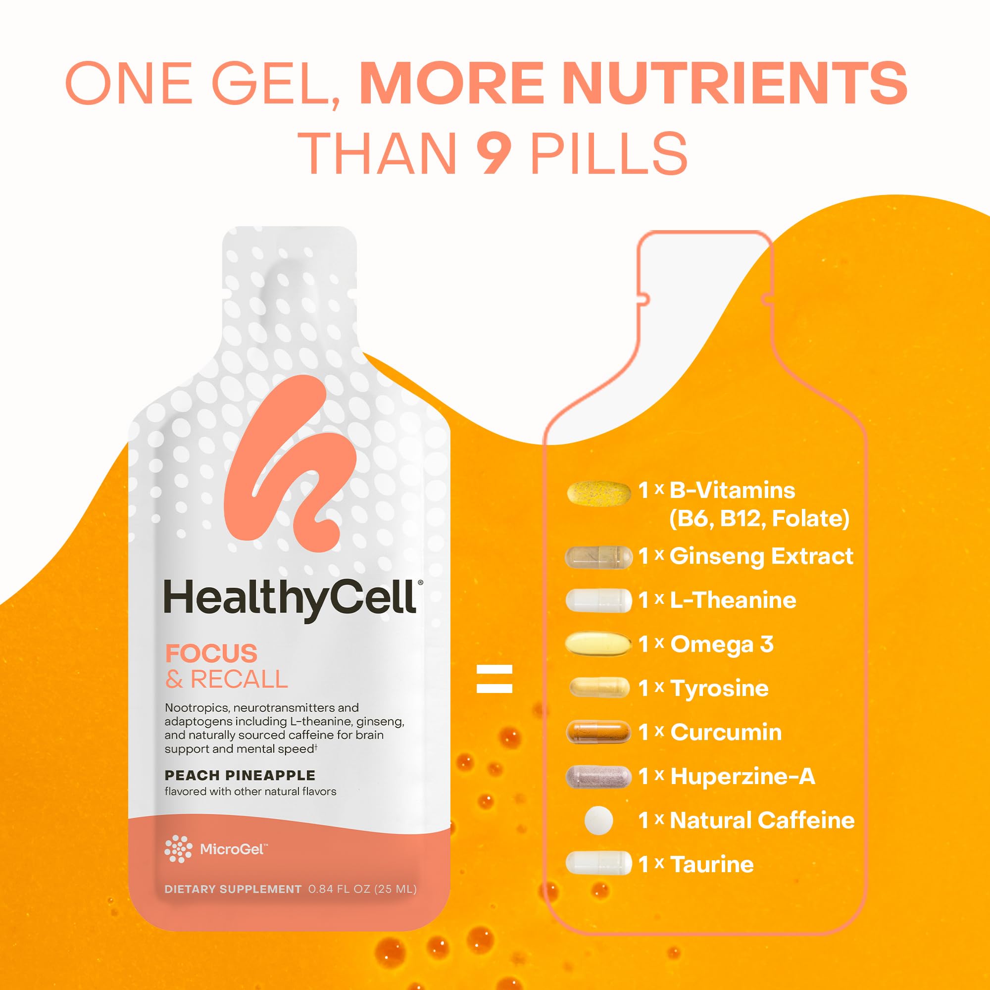 Gel pack ready to enjoy straight from the pouch