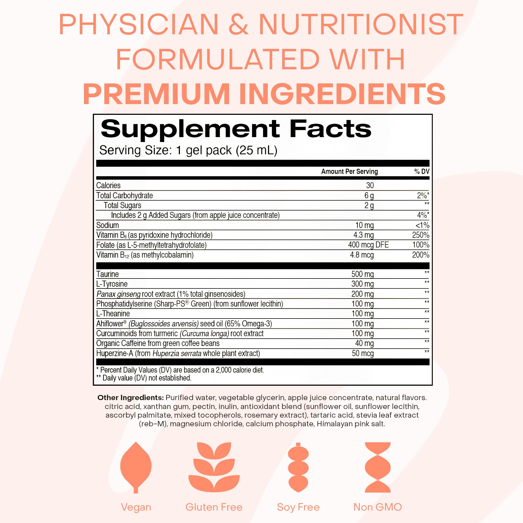 Vegan gluten-free soy-free non-GMO formulation icons