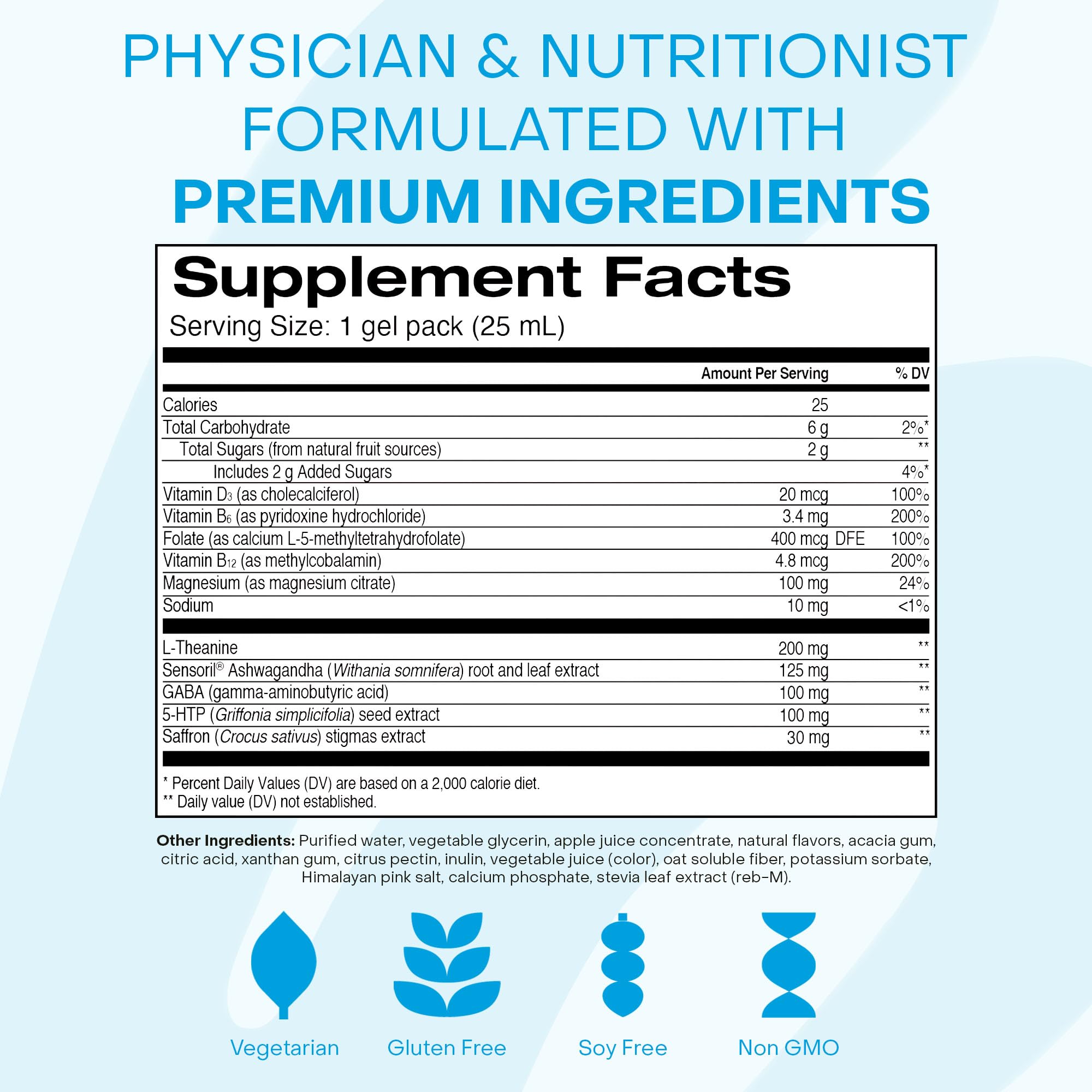 On-the-go calm mood gel pack being opened