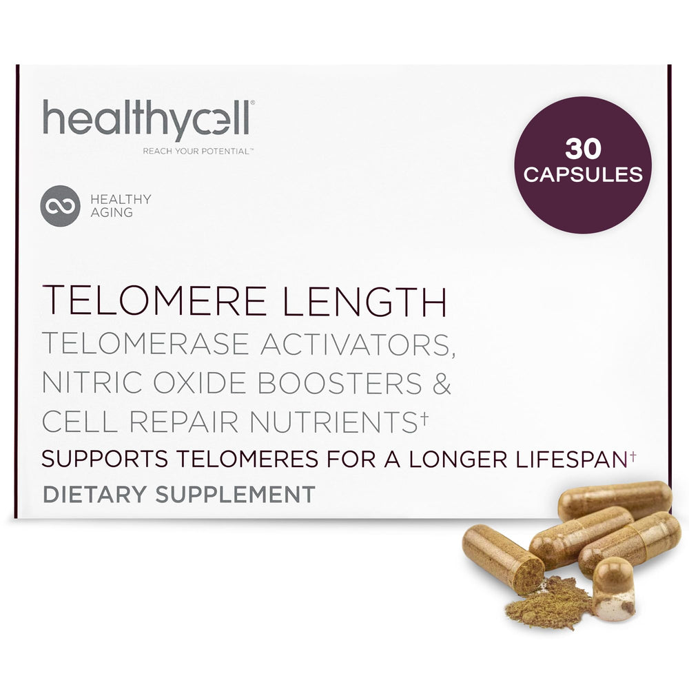 Healthycell Telomere Length Supplement bottle and label