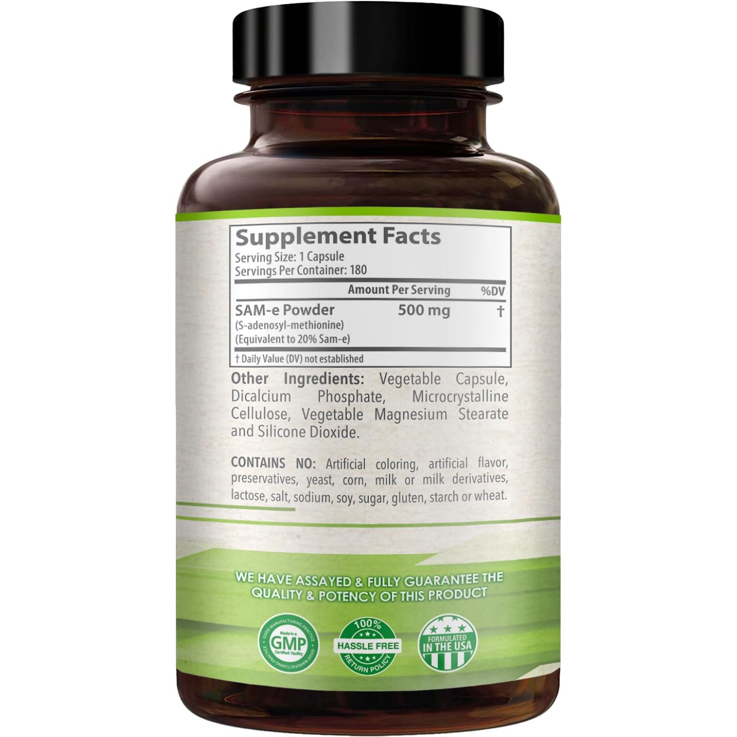 Side angle of HealthyWayRx SAM-e bottle