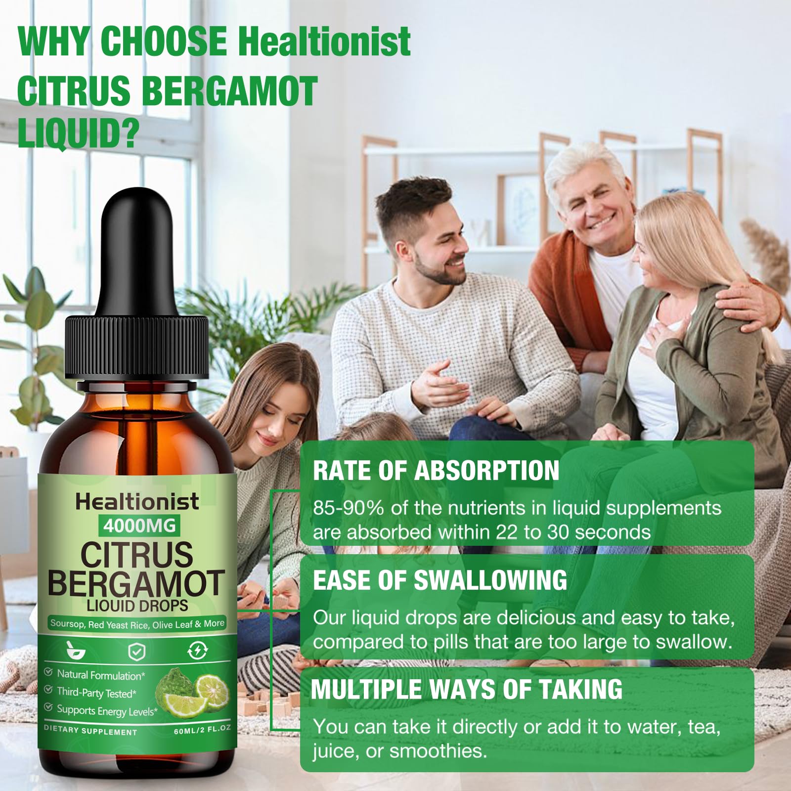Healtionist black pepper extract closeup shows enhanced absorption boost.