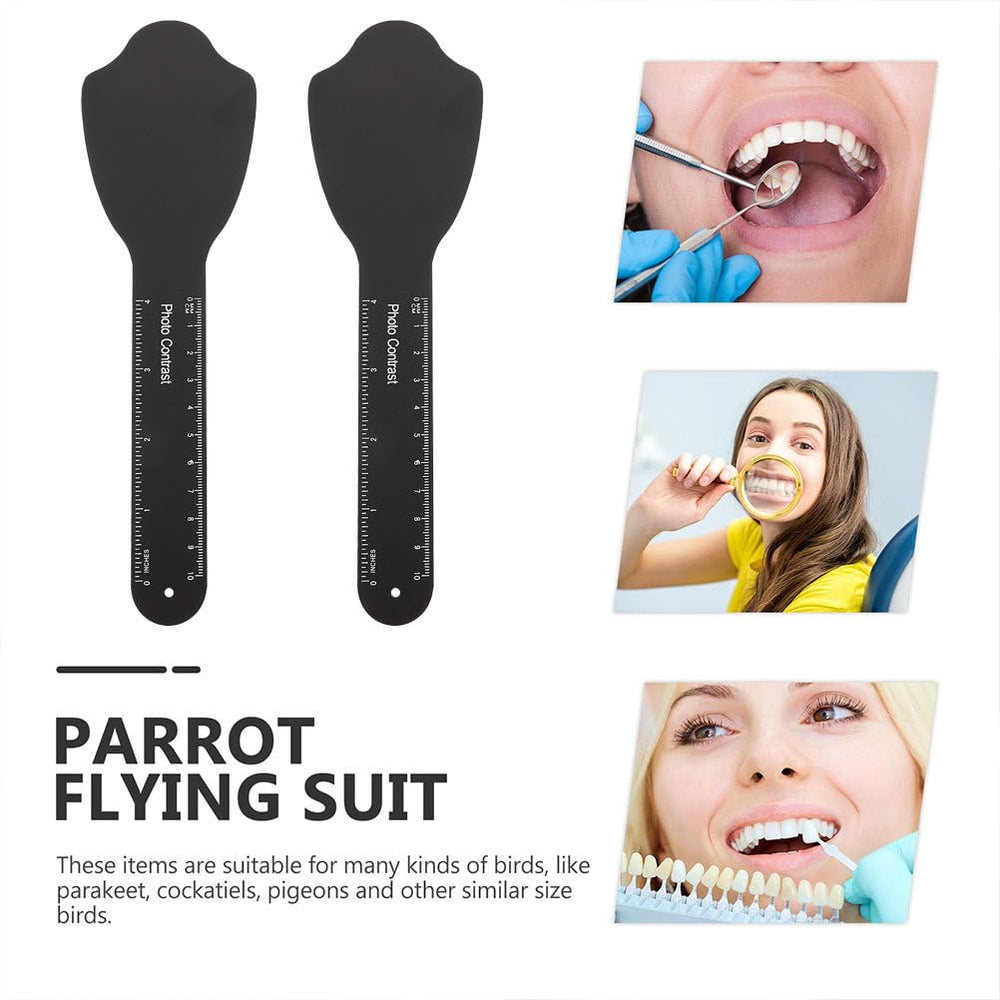 Two-piece Healvian contraster kit arranged for intraoral photography