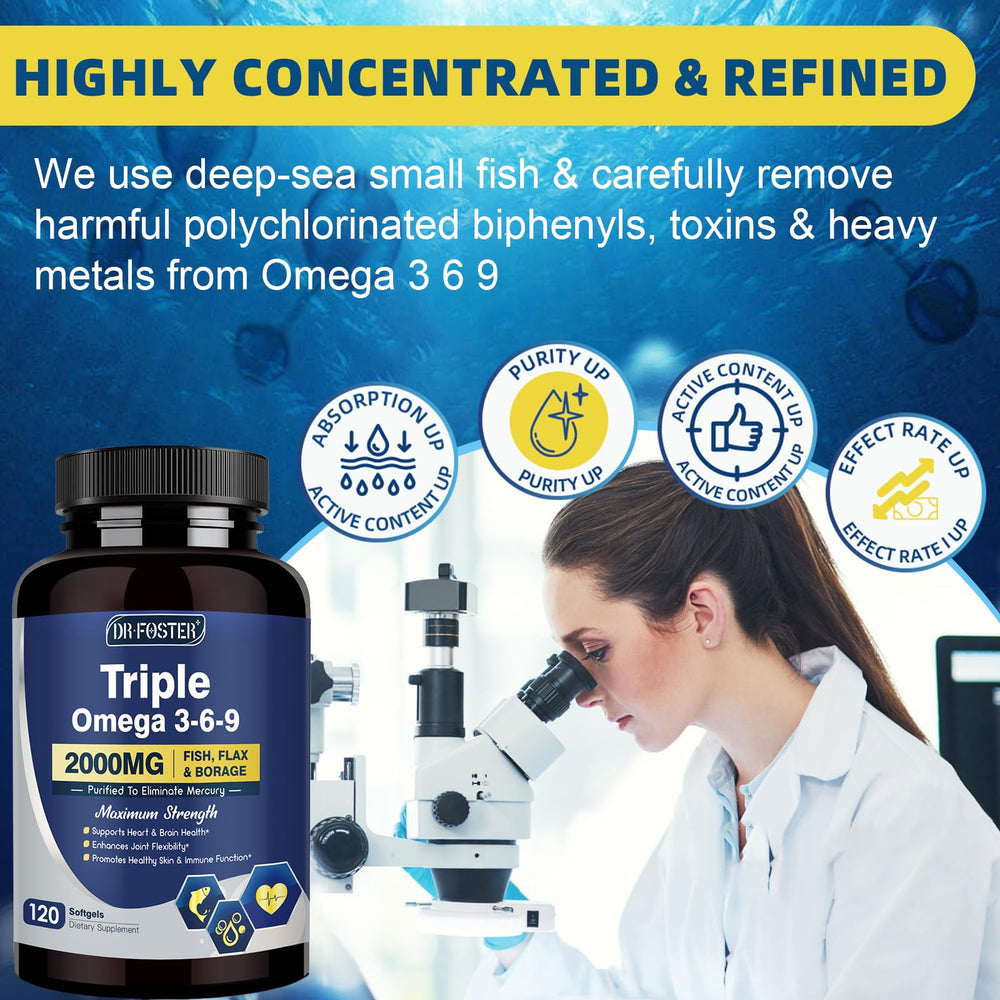 Supports heart, brain, eye, skin and immune health from Omega 3-6-9