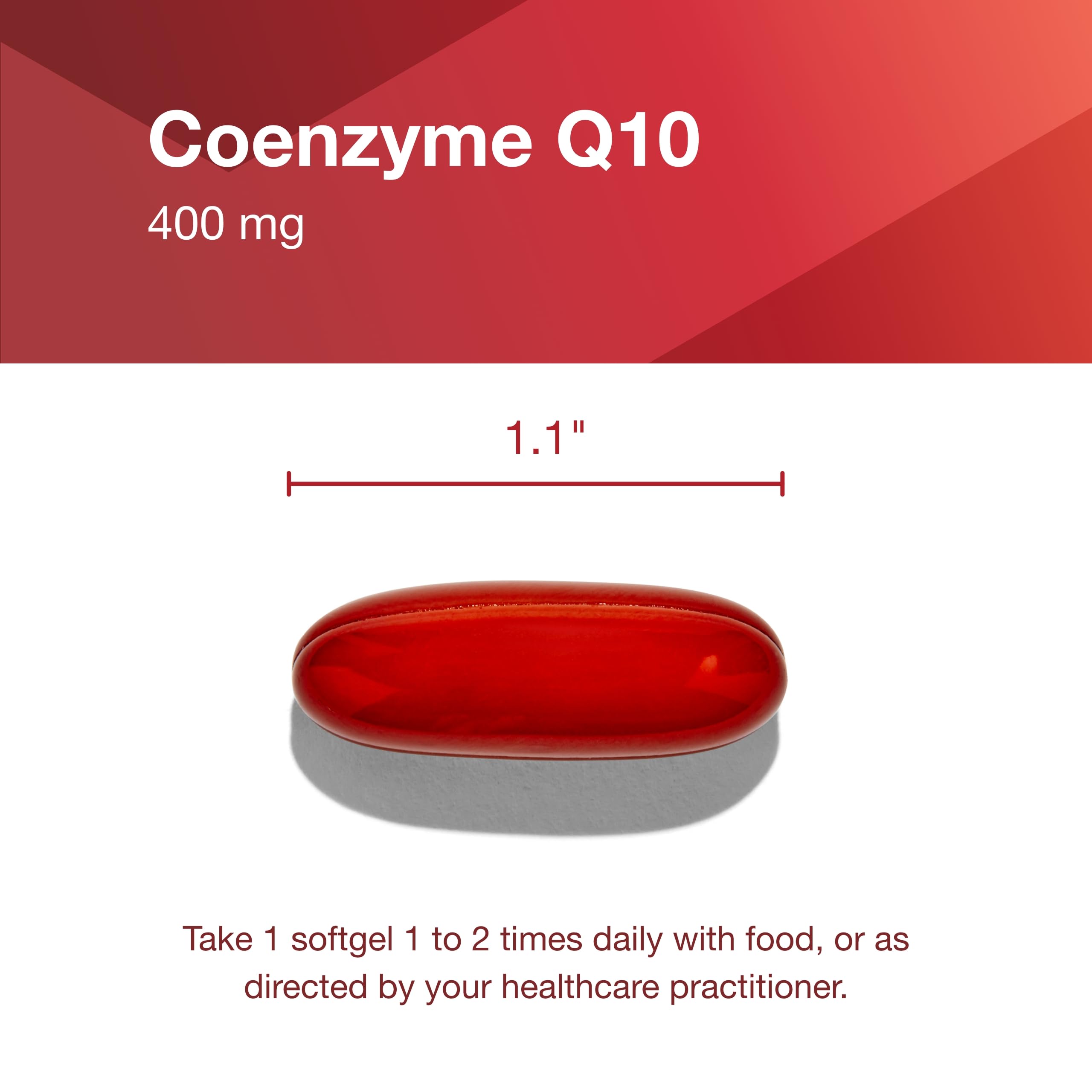 Heart health concept graphic with CoQ10 and Vitamin E