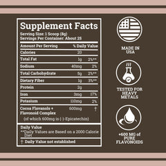 Heart health graph showing flavanols and flavonoids