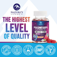 Magnesium gummies highlighting heart health benefits