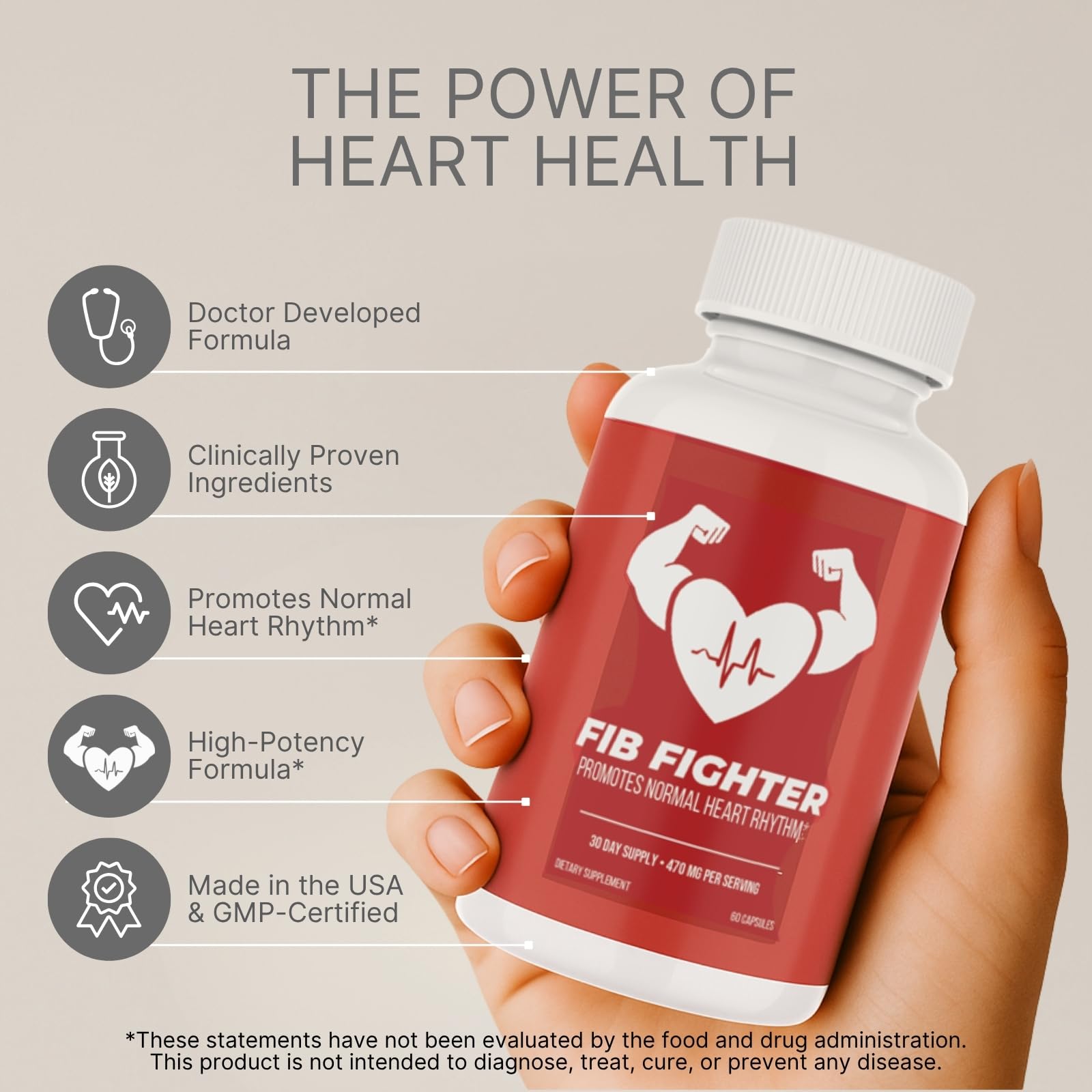 Close-up of CoQ10, Magnesium and Vitamin C ingredients