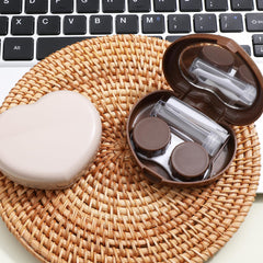 Heart-Shaped Contact Lens Case