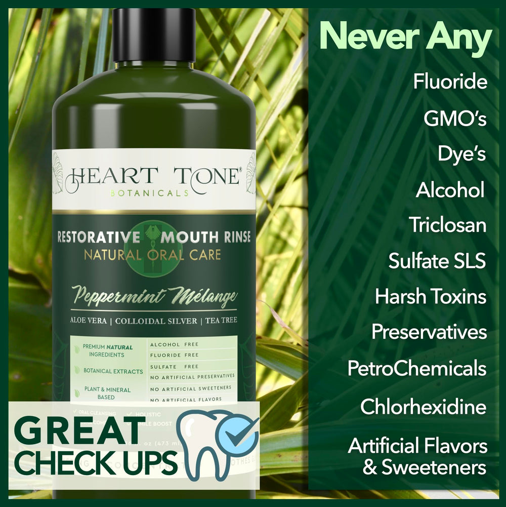 Heart Tone Botanicals mouthwash bottle