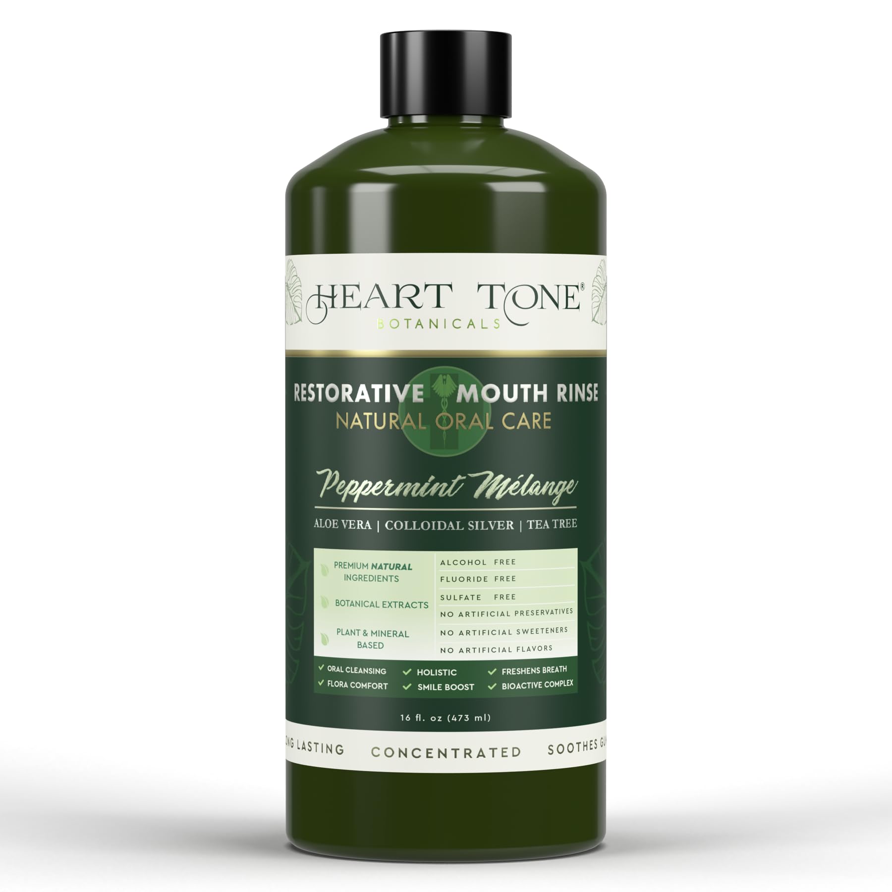 Heart Tone Botanicals Nano Silver Mouthwash bottle