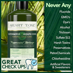 Natural ingredients label featuring xylitol, colloidal silver, and zinc