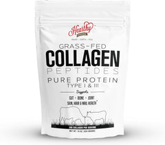 Hearthy Foods Collagen Powder 16 oz front view