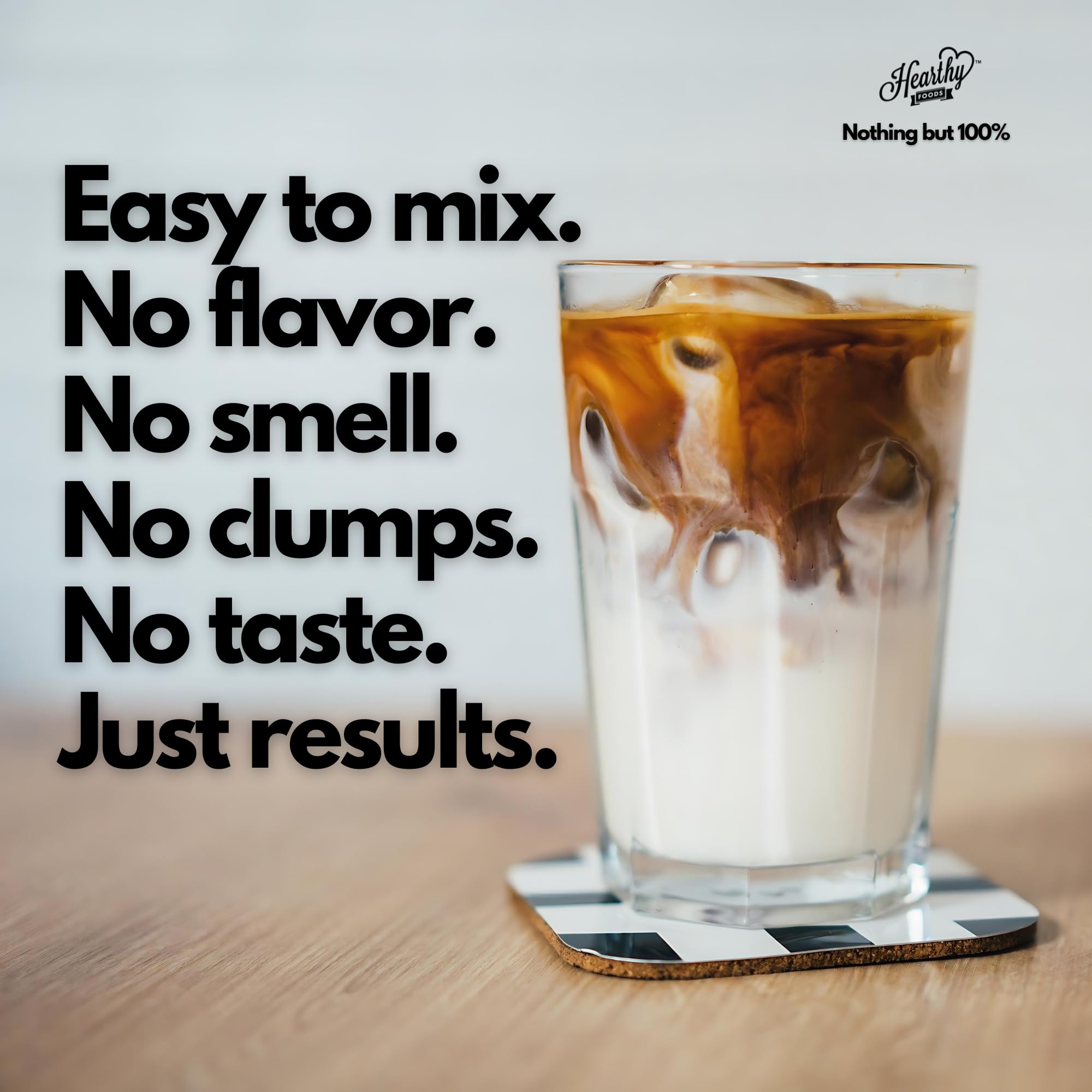 Unflavored hydrolyzed collagen powder texture