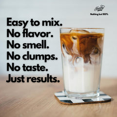 Unflavored hydrolyzed collagen powder texture