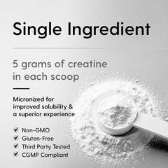 Ingredient note vegan gluten free non GMO creatine monohydrate