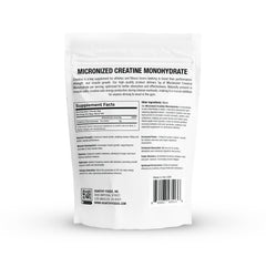 500 g Hearthy Foods Creatine Monohydrate Micronized Powder bag showing 100 servings