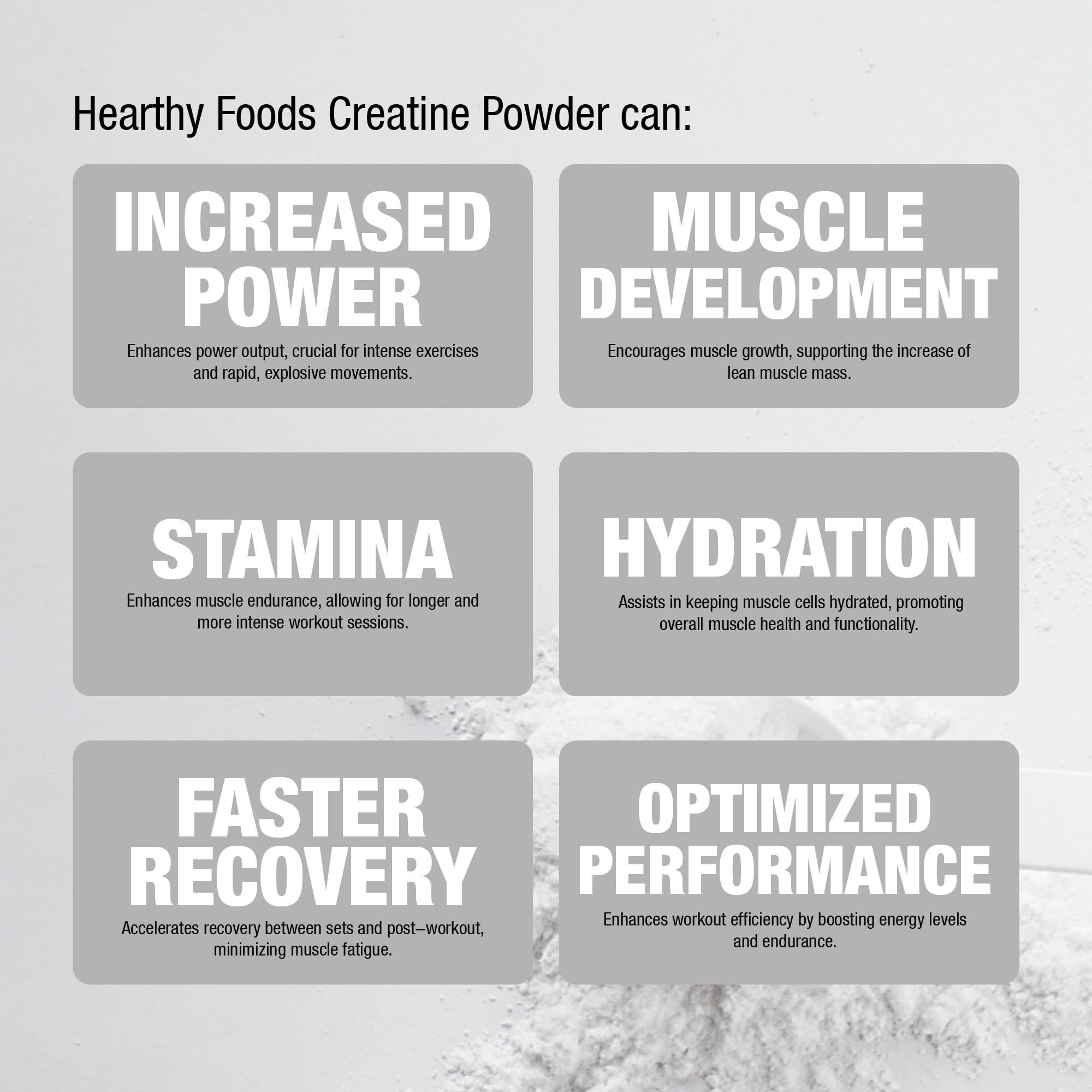 Unflavored creatine powder packaging highlighting vegan gluten free non GMO