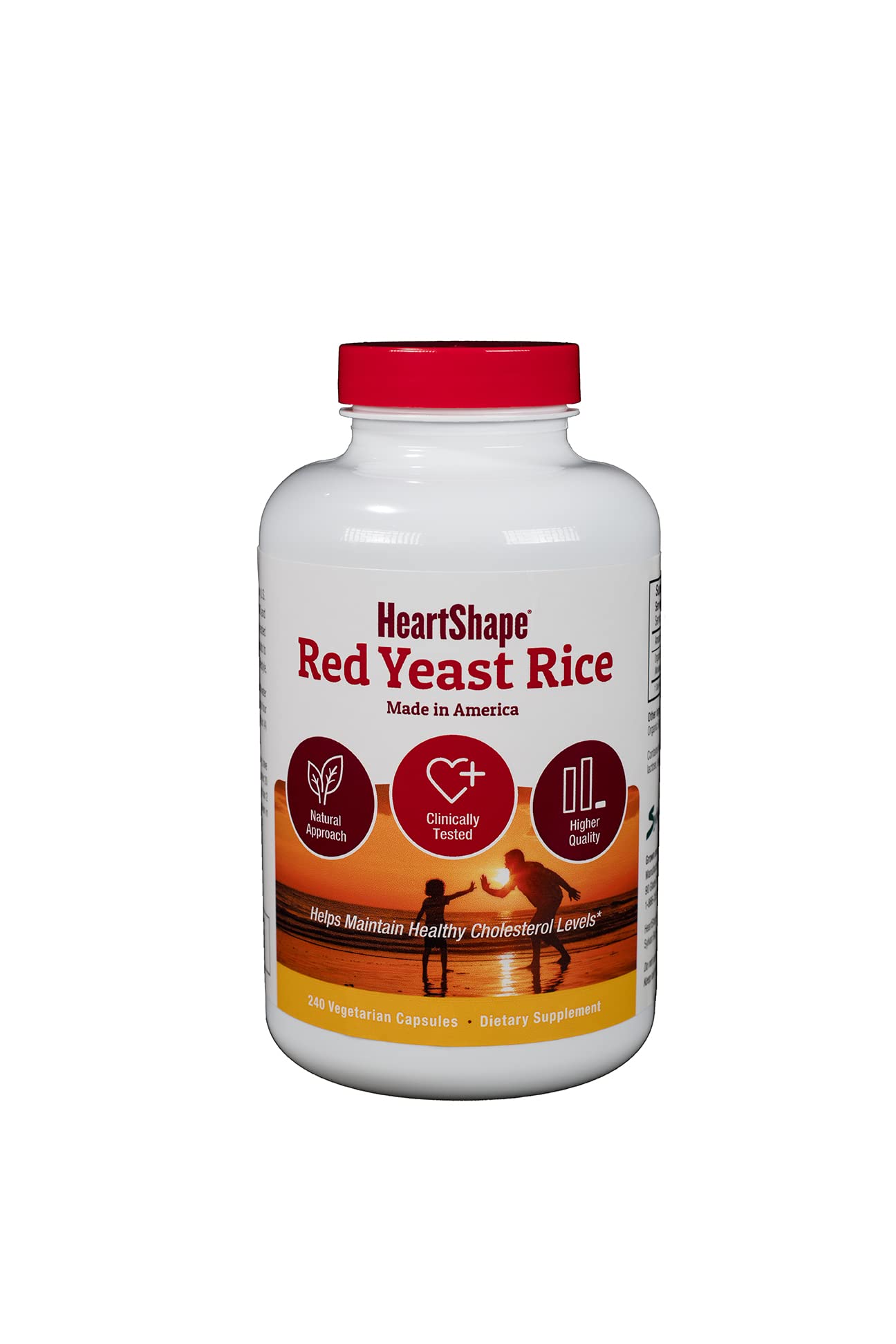 HeartShape Red Yeast Rice bottle front view