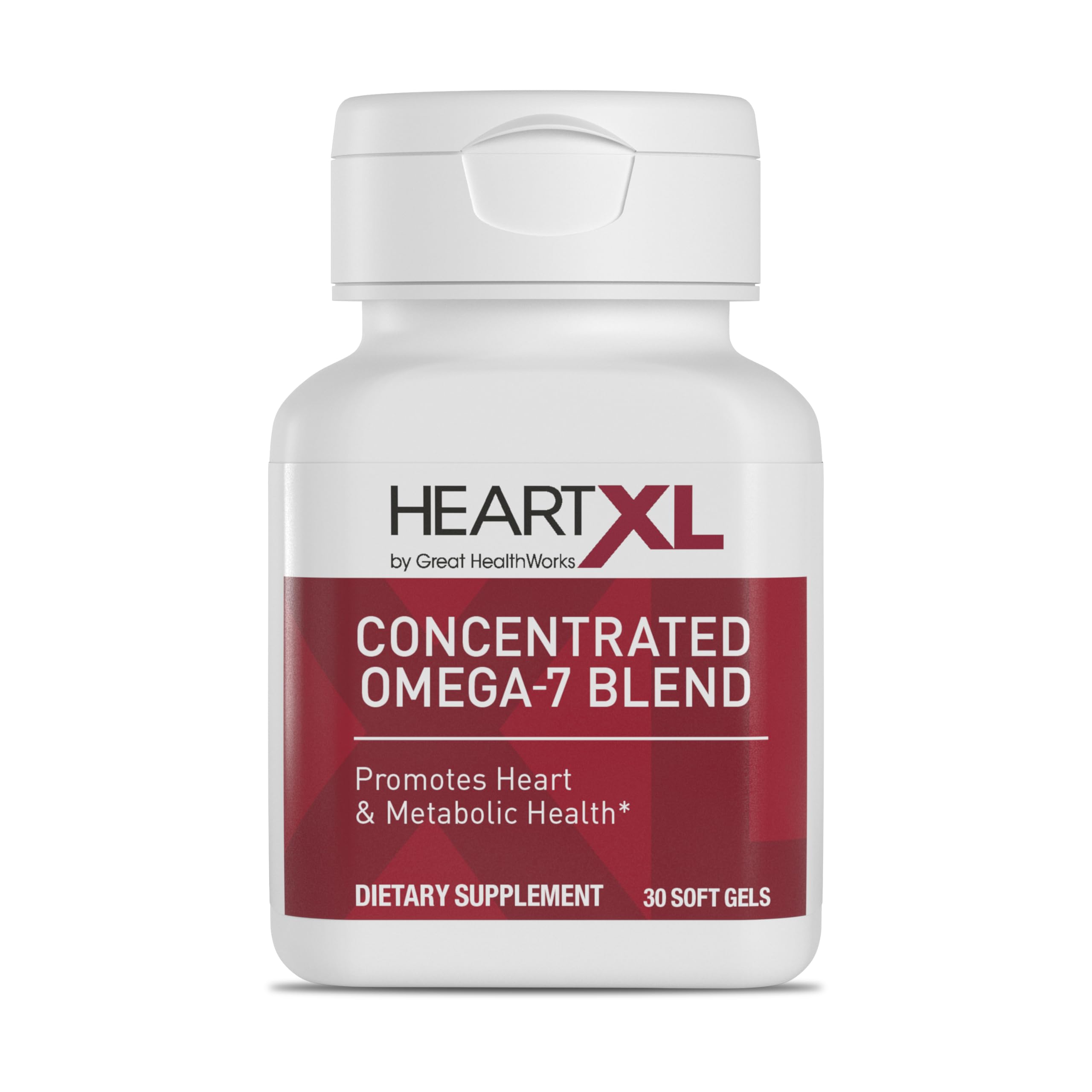 HeartXL Omega-7 blend bottle label