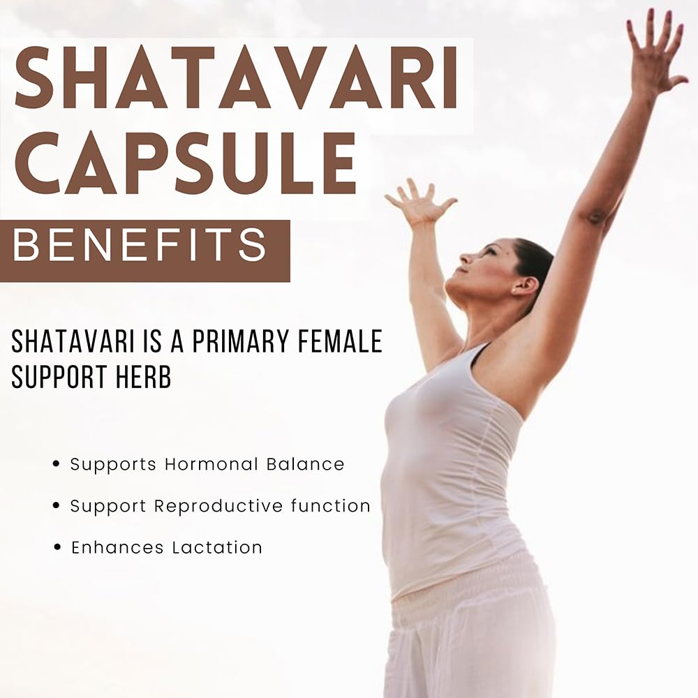 Shatavari capsules manufactured in GMP and ISO facilities