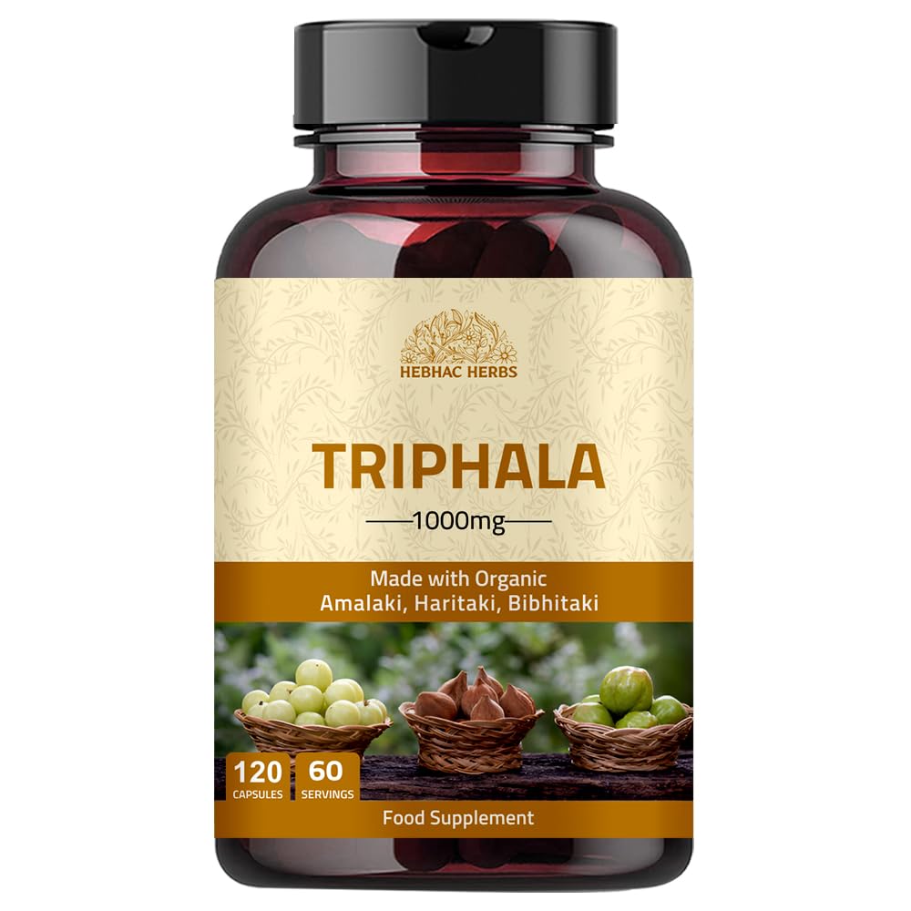 Hebhac Herbs Triphala bottle front view