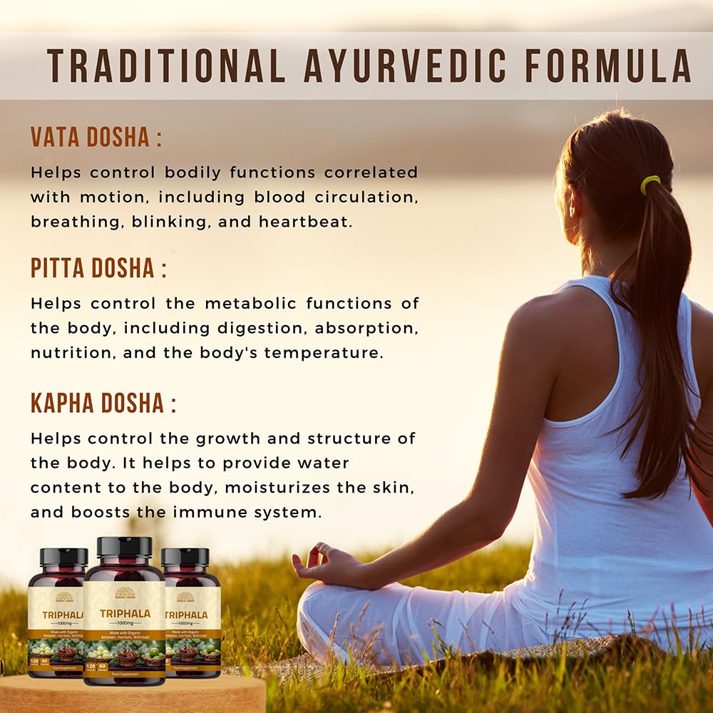 Ayurvedic Triphala blend packaging