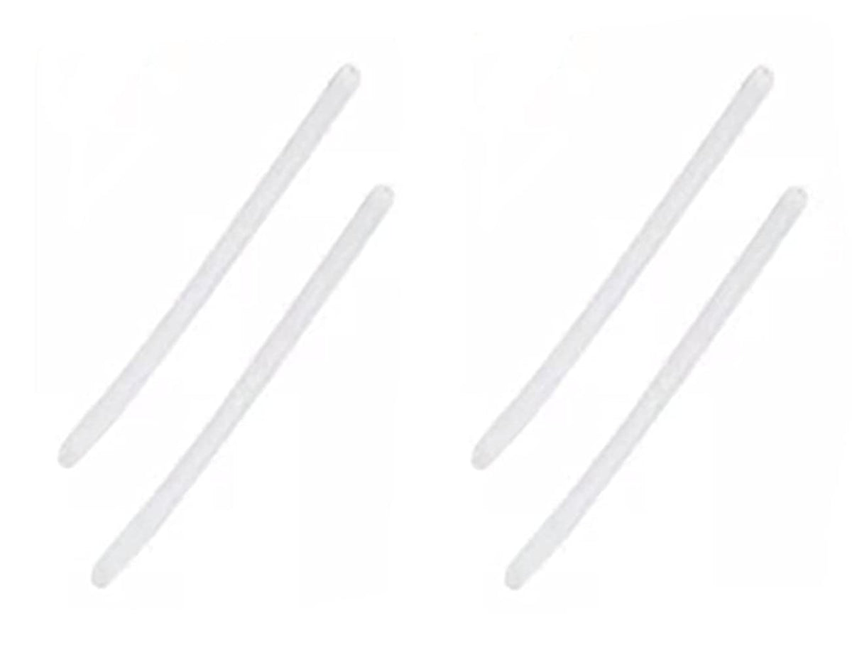 HeCheng HTS016 anti-slip silicone temple ear socks in clear, two pairs