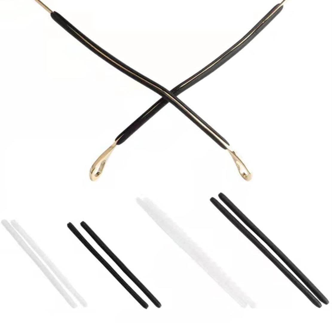 Open side slot design for needle-shaped eyeglass temples