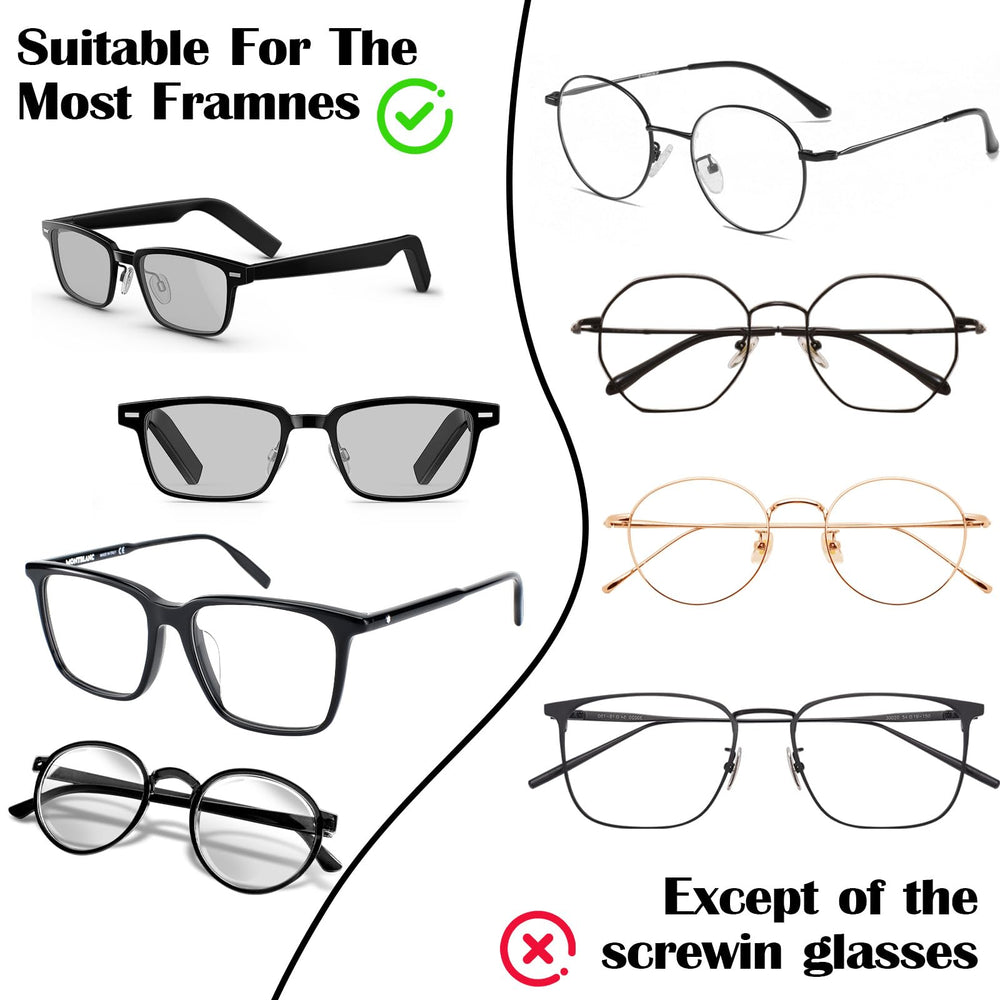 Usage demonstration of silicone eye wear nose pads and ear grips