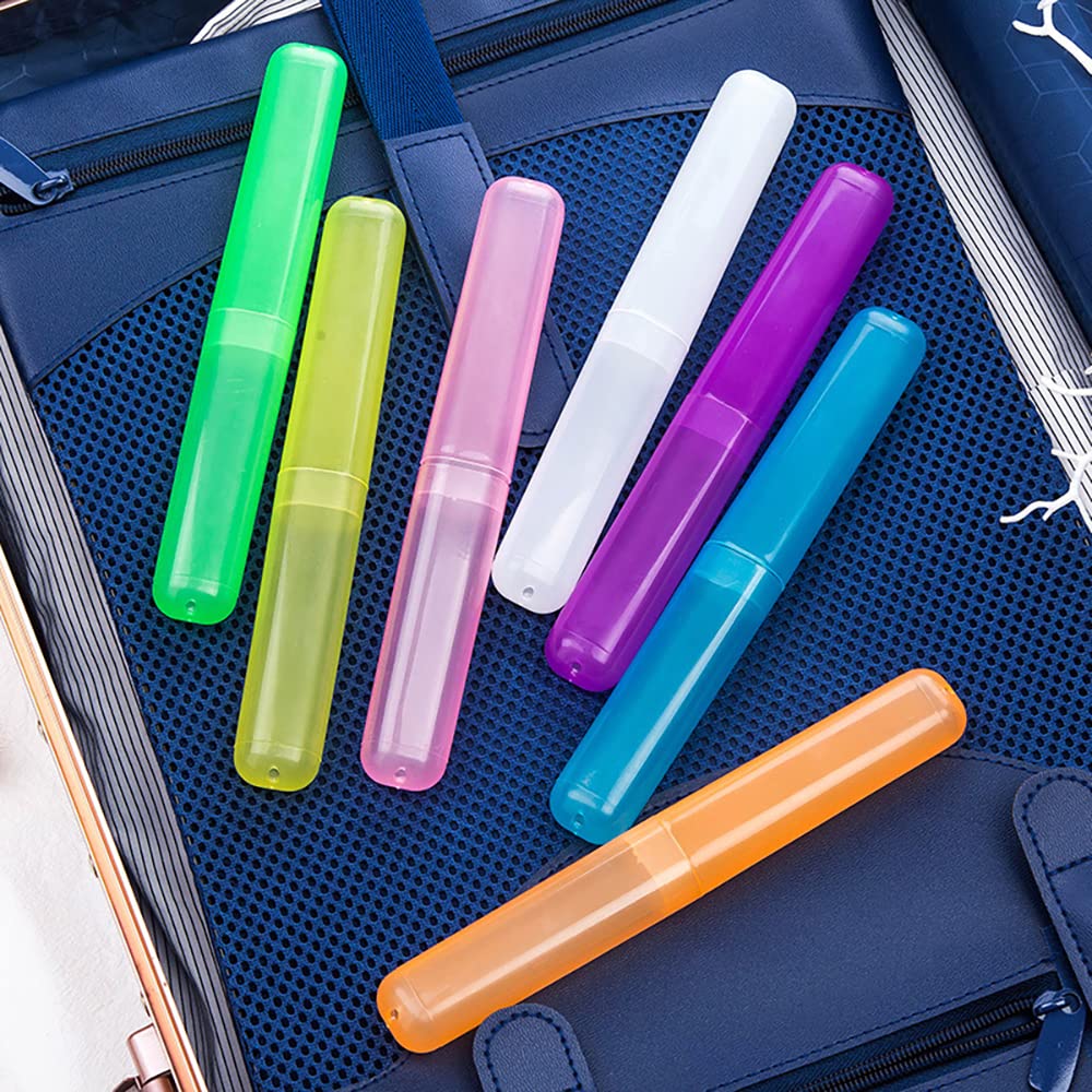 Hedume yellow 35-piece travel toothbrush case